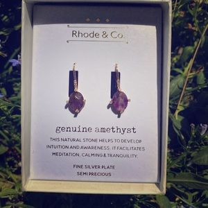 Amethyst earrings